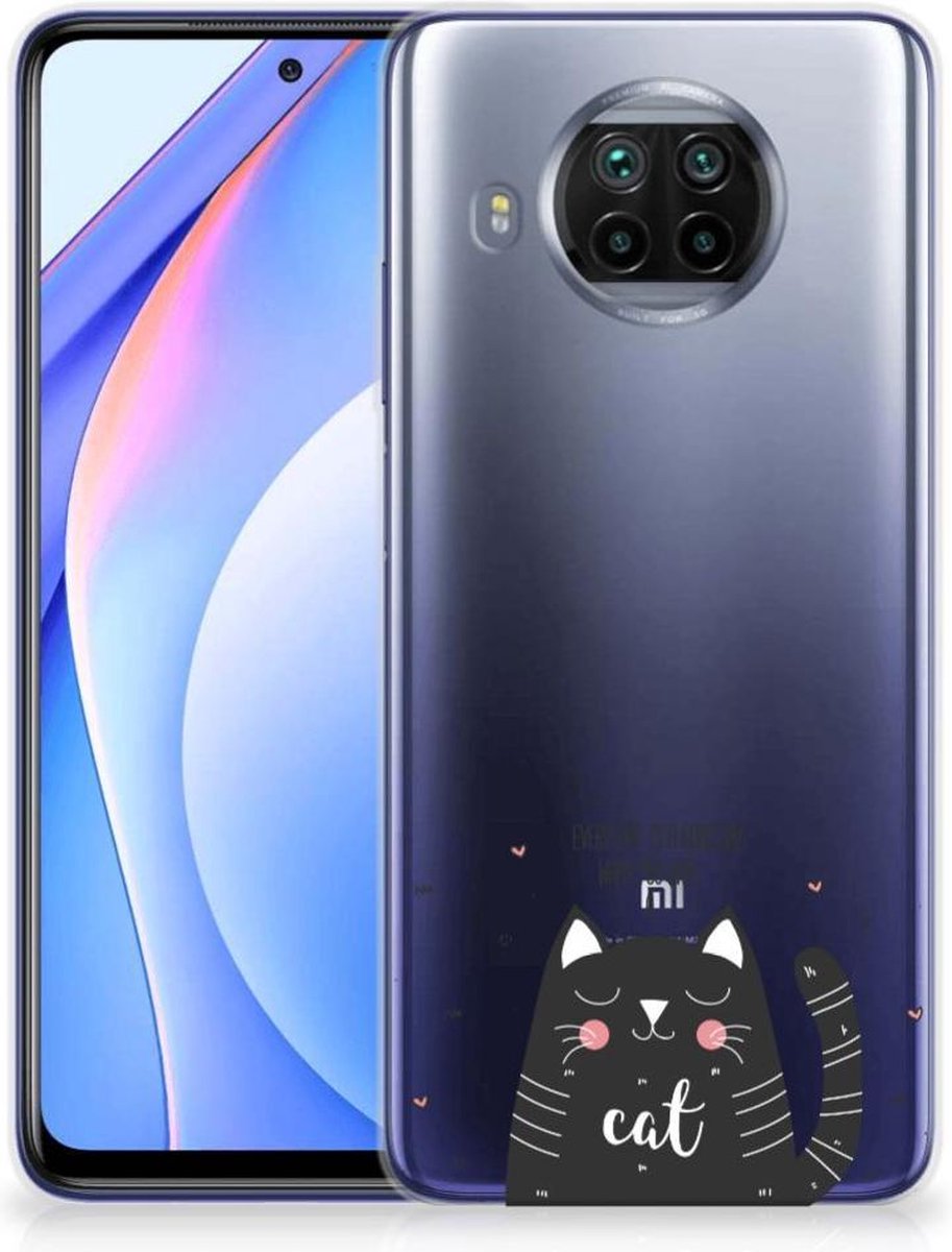 Xiaomi Mi 10T Lite Telefoonhoesje met Naam Cat Good Day