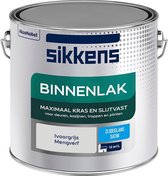 Sikkens Binnenlak - Verf - Zijdeglans - Mengkleur - Ivoorgrijs - 2,5 liter