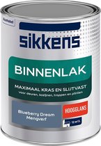 Sikkens Binnenlak - Verf - Hoogglans - Mengkleur - Blueberry Dream - 1 liter