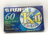 FUJI KII 60 high position Cassettebandje - Uiterst geschikt voor alle opnamedoeleinden / Sealed Blanco Cassettebandje / Cassettedeck / Walkman.