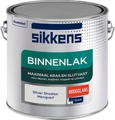 Sikkens Binnenlak - Verf - Hoogglans - Mengkleur - Silver Shadow - 2,5 liter