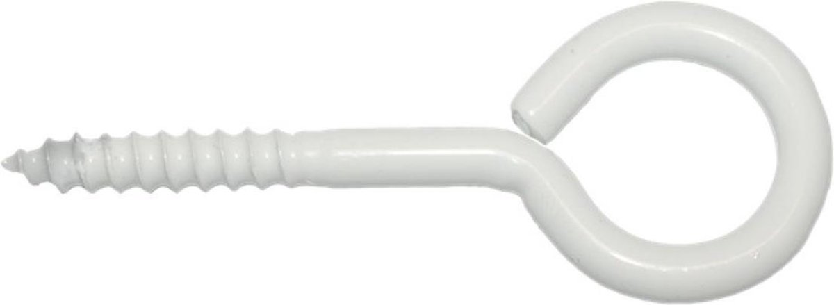 schroefoog 3.5x25mm 6 stuks wit