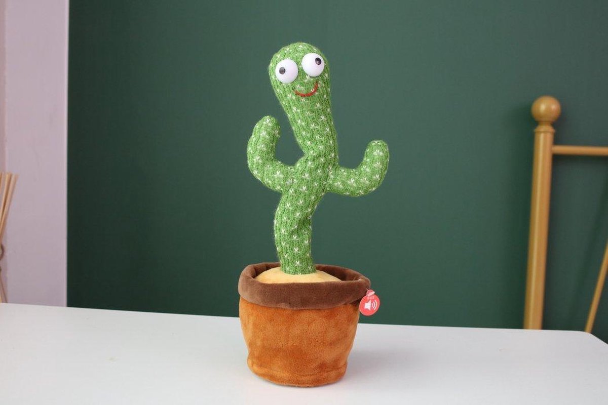 Vlekkeloos restjes Oxideren Dansende Cactus Decoratie - Pluche cactus - bekend van Tik Tok - exclusief  batterijen | bol.com