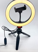 Ringlamp flitser 20cm Dimmable Photography - Phone Ring Lamp - LED Selfie Ring Light - Ring light  – LED Ring Lamp + Bluetooth Afstandsbediening –--- HiCHiCO®