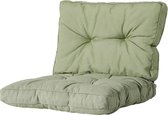 Madison - Loungekussen - Tuinkussen - Zitkussen - Rugkussen - 2-delig - 73 x 73cm - Florance Sage Groen