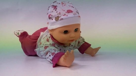 Crawling Baby - kruip baby pop speelgoed -Baby Sweet&Cuddly - met geluid  32cm (incl.... | bol.com