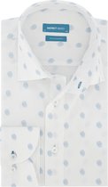 District Indigo Overhemd Fingerprint Blauw/Wit (7.11.045.729 - 307)