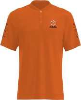 Padl Polo - Padel - sr - Black/orange - 2XL