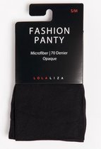 LOLALIZA Panty met microfiber 70 deniers - Zwart - Maat XXL