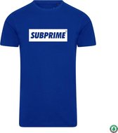 Subprime - Heren Tee SS Shirt Block Royal - Blauw - Maat XXL