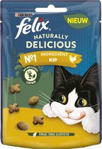Felix Naturally Delicious - Kattensnacks - Kip & Catnip - 8 x 50g