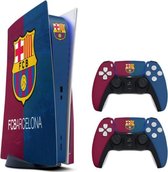 PS5 skin FB Barcelona - PS5 Disk| Playstation 5 sticker | 1 console en 2 controller stickers