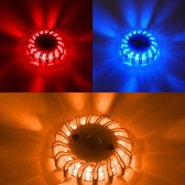 Proventa LED Zwaailampen set met magneet - 9 lichtstanden - IP67 - Rood & Oranje & Blauw