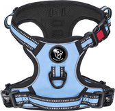 Frenkiez Reflective No Pull Comfort Harness, Light Blue, S