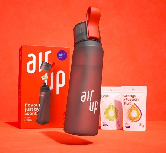 Air Up Starter Set 650 Ml Drinkfles Antraciet Met 2 Pods Wild Berry And Lemon