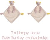 Happy Horse-knuffeldoekje-beer Bentley-set van 2
