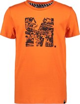 Moodstreet Kids Jongens T-shirt Orange Red - Maat 86/92
