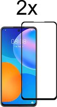 Huawei P Smart 2021 Screenprotector - Beschermglas Huawei P Smart 2021 Screen Protector Glas - Full cover - 2 stuks