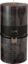 J-Line cilinderkaars - zwart - XXL - 140U - 6 stuks