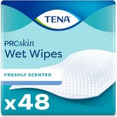 12x TENA Wet Wipes 3-in-1 32x20 cm 48 stuks