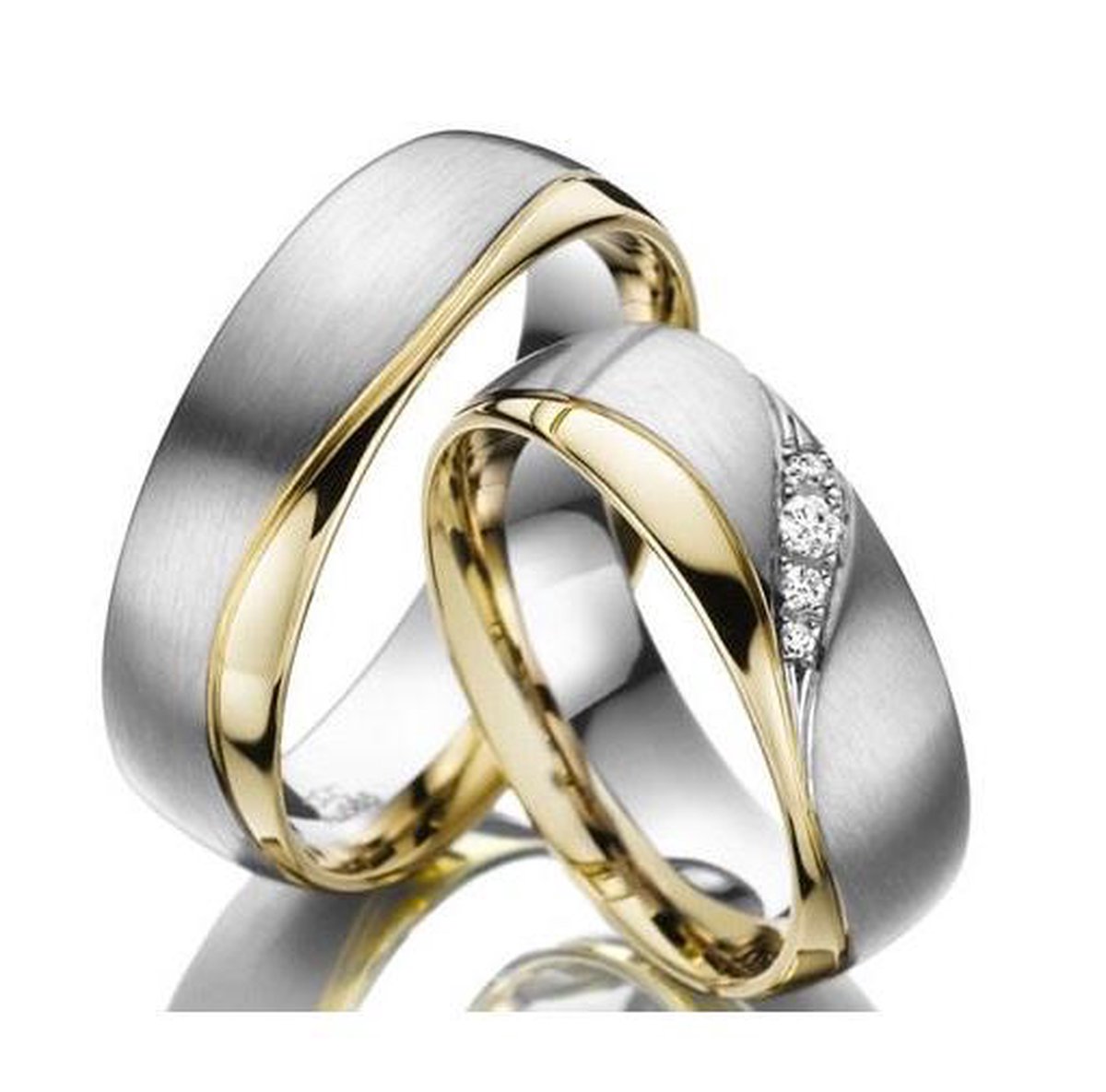 Jonline Prachtige Ringen voor hem en haar|Trouwringen|Vriendschapsringen|Relatieringen|Titanium - Jonline