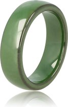 My Bendel - 6 mm Brede groene ring - Mooi blijvende keramische groene ring - Onbreekbaar - Met luxe cadeauverpakking