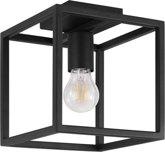 EGLO Eldrick Plafondlamp - E27 - 20 cm - Zwart