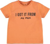 Name it t-shirt - oranje - NMMfamily - maat 86