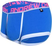 Andrew Christian Fly Tagless Boxer w/ Almost Naked Electric Blue - MAAT L - Heren Ondergoed - Boxershort voor Man - Mannen Boxershort