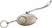 Persoonlijk Alarm | Sleutelhanger | Zaklamp | Zelfverdediging | 130DB | Personal Alarm | incl batterij |ZILVER