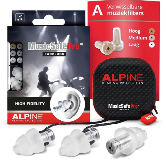 Alpine MusicSafe Pro Bouchons doreilles avec filtres Blanc 