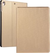 Voor iPad 10.2 Voltage elastische lederen TPU beschermhoes met houder (goud)