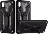 Voor Xiaomi Redmi 7A schokbestendige TPU + pc-beschermhoes met houder (zwart)
