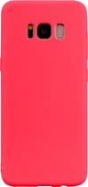 Voor Galaxy S8 + Candy Color TPU Case (rood)