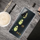 Voor Xiaomi Mi 10T Pro Gekleurde tekening Clear TPU beschermhoesjes (avocado)