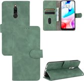 Voor Xiaomi Redmi 8 Effen Kleur Huid Voel Magnetische Gesp Horizontale Flip Kalf Textuur PU Lederen Case met Houder & Kaartsleuven & Portemonnee (Groen)