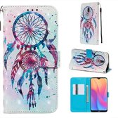 Voor Xiaomi Redmi 8A 3D Schilderen Horizontale Flip Lederen Case met Houder & Kaartsleuf & Portemonnee & Lanyard (Kleur Drop Windgong)