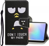 Voor Xiaomi Mi Note 10 Lite Gekleurde tekening patroon Horizontale flip lederen tas met houder & kaartsleuven & portemonnee (Penguin)