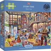 Legpuzzel - Gibsons - bibliotheek -  500 extra grote puzzelstukken- oudere/slechtziende