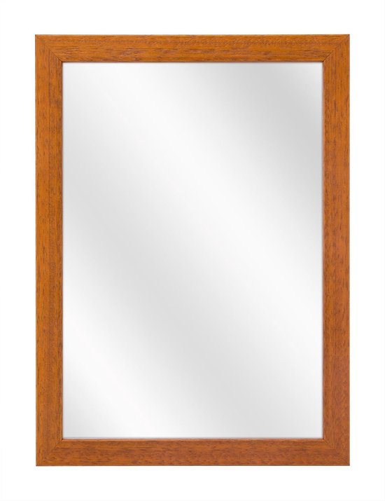Spiegel met Vlakke Houten Lijst - Kersen - 40 x 50 cm