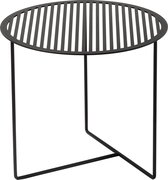 WELD & CO – GRID 01 Side Table – Ronde zwart metalen bijzettafel – 50x50xH45cm