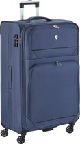 Cambridge 325 XL Grote Reiskoffer - 83cm met TSA-slot – Expander - Voorvakken – Blauw