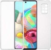 Voor Samsung Galaxy A71 PC + TPU ultradunne dubbelzijdige all-inclusive transparante hoes