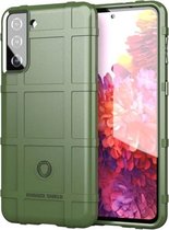 Voor Samsung Galaxy S21 Plus 5G volledige dekking schokbestendig TPU-hoesje (legergroen)