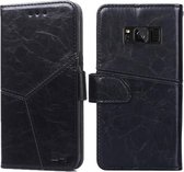 Voor Samsung Galaxy S8 Geometrische stiksels Horizontale Flip TPU + PU lederen tas met houder & kaartsleuven & portemonnee (zwart)