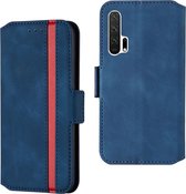 Voor Huawei Honor 20 Pro Retro Frosted Oil Side Horizontal Flip Case met houder en kaartsleuven (blauw)