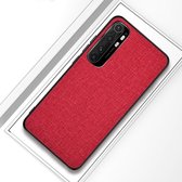 Voor Xiaomi Note 10 Lite schokbestendige stoffen beschermhoes (rood)