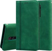 Voor Xiaomi Redmi K20 Frosted Business Magnetische horizontale flip PU lederen tas met houder en kaartsleuf en lanyard (groen)