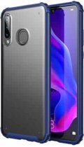 Voor Huawei P30 Lite Vierhoekige schokbestendige TPU + pc-beschermhoes (blauw)