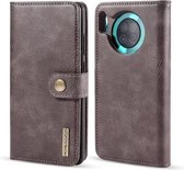 Voor Huawei Mate 30 DG.MING Crazy Horse Texture Flip Afneembare Magnetische Leren Case met Houder & Kaartsleuven & Portemonnee (Grijs)